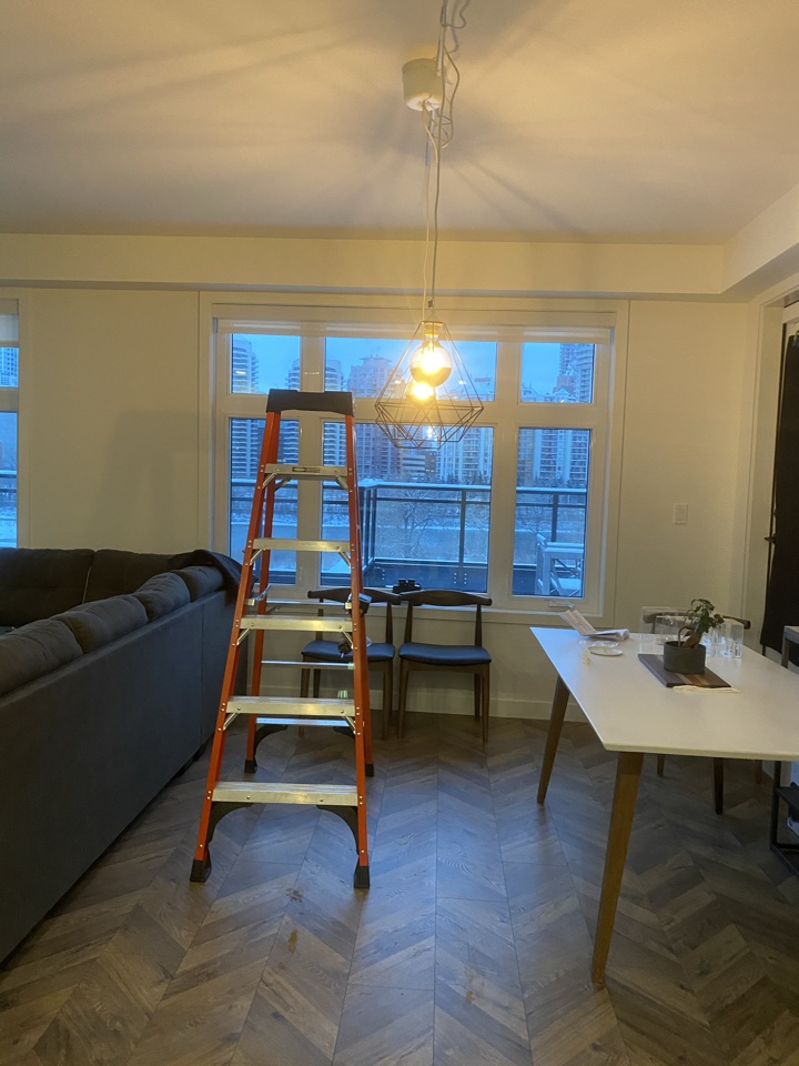 Residential Light Fixture Installation by Platinum Electrical Services in Northwest Calgary