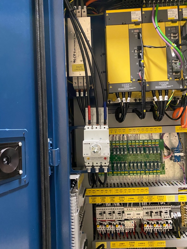CNC Machine Electrical Connection by Platinum Electrical Services in Northeast Calgary