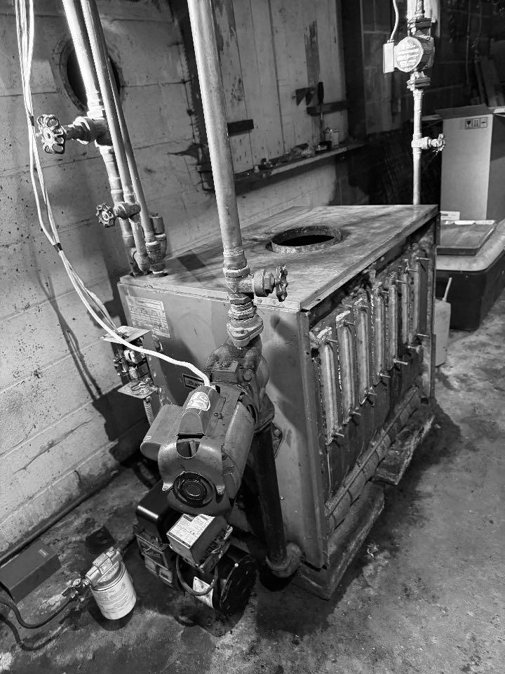 Strasburg, VA - Oil hydronic boiler service call. Provided proposal for replacement as heat exchanger is leaking water on Burnham. Strasburg, VA - Oil hydronic boiler service call. Provided proposal for replacement as heat exchanger is leaking water on Burnham.