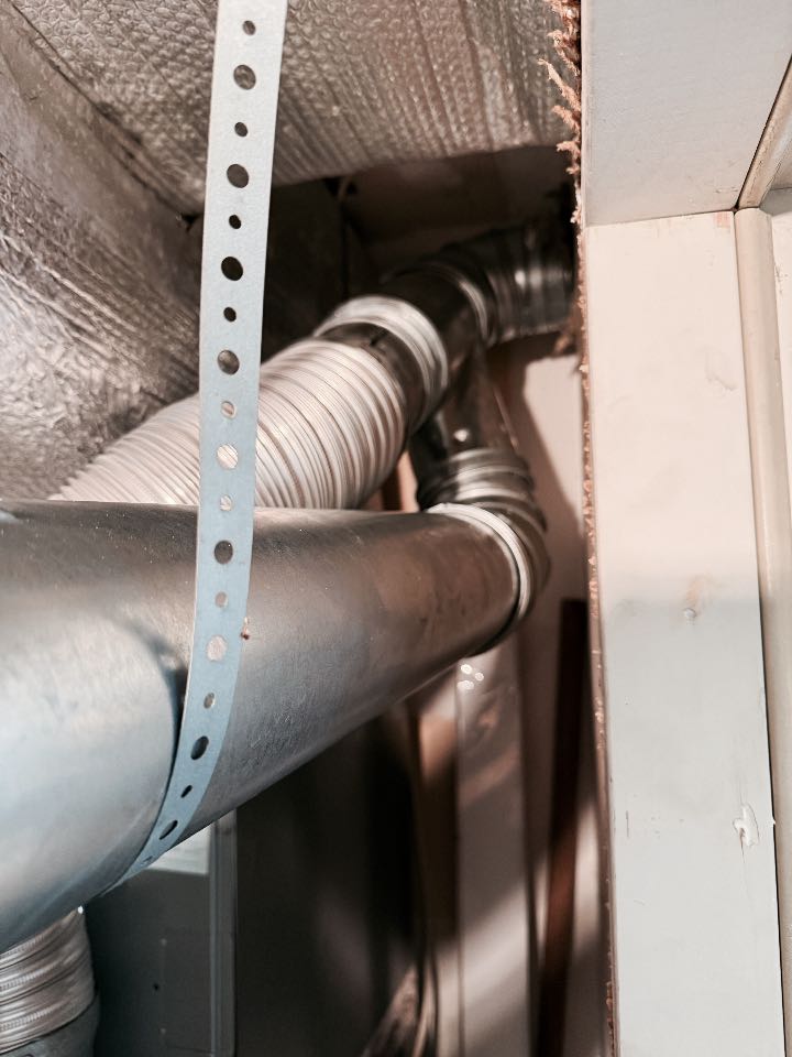 Winchester, VA - Water heater and furnace service call. Performed new flue B-vent install on Rheem water heater with Hart & Cooley B-vent. Enlarge combustion air opening for Durastar furnace. Fabricated sheet metal chase for combustion air opening with quarter inch screen. Replaced hot water heater expansion tank. Winchester, VA - Water heater and furnace service call. Performed new flue B-vent install on Rheem water heater with Hart & Cooley B-vent. Enlarge combustion air opening for Durastar furnace. Fabricated sheet metal chase for combustion air opening with quarter inch screen. Replaced hot water heater expansion tank.