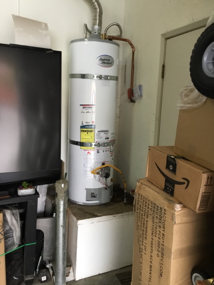 Install new water heater 