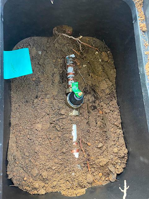 Pride Plumbing came out and replaced a faulty pressure reducing valve (PRV) at the water meter (attaching it to the existing black roll outside main water supply line with new PEX piping and fittings) with a new Watts LFN45BM1-DU-PEXXPEX 0009485 model due to high water pressure in the home (90+ psi). We also installed a new black plastic water meter box and lid.