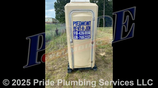 Pride Plumbing came out and delivered one Piedmont Rent-A-Jon handicap accessible port-a-jon. We emptied, cleaned, and restocked it with toilet paper each week it was in use. (https://piedmontrentajon.us)