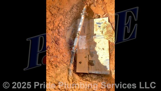 Pride Plumbing came out and replaced a yard hydrant - a tree fell on it and broke it (this required us to dig down and uncover its water supply line, bust the concrete around the yard hydrant, remove the water supply line and the yard hydrant, install the new yard hydrant and PEX water piping going to it; connect the PEX piping to the existing polybutylene outside main water supply line, pour pea gravel around the new yard hydrant, cover the pea gravel with new cement, and cover and tamp the new water line).