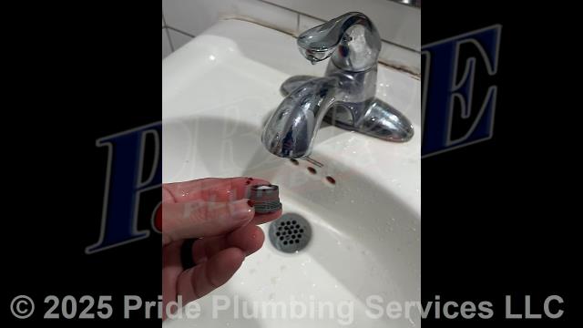 Pride Plumbing came out and performed the following work: 1) pulled a toilet, cleaned the wax ring gasket off, cut the flange loose from underneath the building, installed a new PVC repair flange (connecting it back to the main drain stack underneath the building), installed a new wax ring gasket, replaced the toilet bolts and caps, reset the toilet, and installed a new above-floor braided stainless steel water supply line; 2) replaced three toilets with new Gerber Maxwell models (this included draining and pulling the old toilets, inspecting and cleaning the flanges, replacing the toilet bowls, toilet tanks, tank to bowl gaskets and bolts, seats, wax ring gaskets, toilet bowl bolts, toilet bowl bolt washers, toilet bowl bolt caps, and above-floor stainless steel braided water supply lines); 3) replaced the Sloan flush valve on a urinal; 4) replaced a T&S kitchen sink faucet's pre-rinse sprayer; 5) replaced the aerators on three handwash sinks.