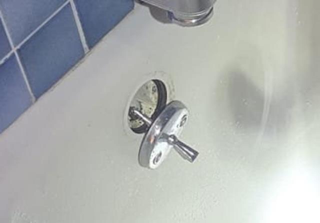 Pride Plumbing came out and reinstalled a bathtub/shower's overflow and trip lever.