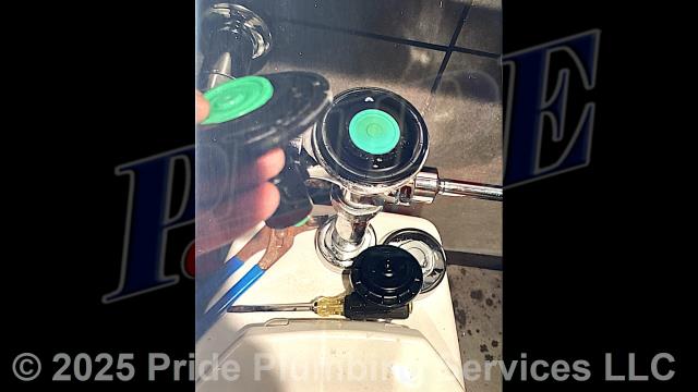 Pride Plumbing came out and performed the following work: 1) replaced the pre-rinse sprayer on two T&S kitchen sink faucets; 2) replaced the aerators on two bathroom sinks and five kitchen handwash sinks; 3) replaced the Sloan diaphragms on one commercial toilet and one urinal; and 4) installed a new Budderfly flange inside a water pump.