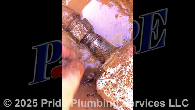 Pride Plumbing was called out for a water leak on a water meter. We uncovered the water meter, loosened a yoke attached to the customer's side of the meter, and inspected the yoke's threads and seal. We found that the yoke's seal had been compromised at some point. We contacted the town and had them deliver a new seal. We then installed the seal and reassembled the yoke, being sure to apply thread tape and pipe dope. We tested for leaks with no further issues and covered the meter back up. We also provided a cost estimate to trench a ditch from the water meter to the home and replace the black roll main outside water supply line with new black roll and PEX piping and fittings along with installing a new pressure reducing valve (PRV) and ball water shutoff valve at the water meter.