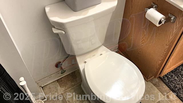 Pride Plumbing came out and replaced two toilets with new Gerber Viper round-front models (this included draining and pulling the old toilets, inspecting and cleaning the flanges, replacing the toilet bowls, toilet tanks, tank to bowl gaskets and bolts, seats, wax ring gaskets, toilet bowl bolts, toilet bowl bolt washers, toilet bowl bolt caps, and above-floor stainless steel braided water supply lines). Once installed, we tested both toilets for leaks and proper operation with no issues.