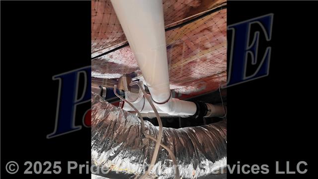 Pride Plumbing came out and replaced an American Standard toilet's flange and drain line through the floor to under the house in the crawlspace, and to where it ties into the main sewer drain stack, with new PVC piping and fittings. We then installed a new wax ring gasket, reset the toilet, replaced the toilet bowl bolts and caps and the toilet tank's above-floor braided stainless steel water supply line. Finally, we tested for leaks and proper operation with no issues.