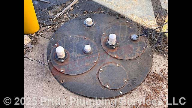 Pride Plumbing came out to pump out a septic pump tank and make repairs to the pump's lid. After pumping the tank down, we cleaned the tank and sealed the holes on its lid. Before leaving, we flushed out the main sewer septic drain line and made sure that the toilets were draining properly into the pump tank.