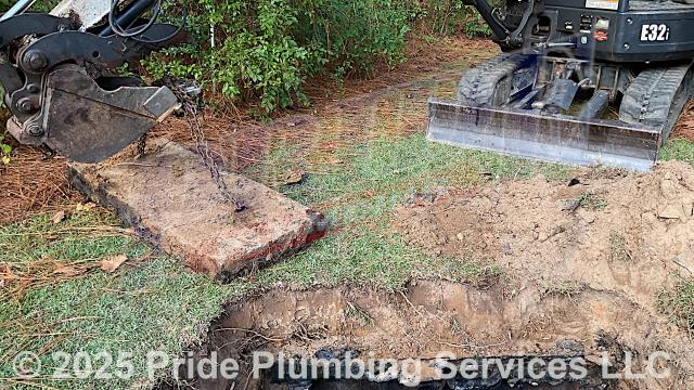 Pride Plumbing was called by the customer to come out and pump out their septic tank. We arrived with our septic pumping truck; located and uncovered the home’s septic tank, used a tractor to remove its lid, pumped it out, cleaned the tank’s filter, ensured proper drainage and flushing, reset the lid, and covered the tank back up. After we pumped the tank, we found an excessive number of roots in the solid and liquid sides of it. We advised the customer they could put root killer in the drain line to try and kill the roots, but the tank needed to be replaced soon due to all the roots in it.