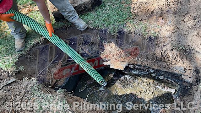 Pride Plumbing was called by the customer to come out and pump out their septic tank. We arrived with our septic pumping truck; located and uncovered the home’s septic tank, used a tractor to remove its lid, pumped it out, cleaned the tank’s filter, ensured proper drainage and flushing, reset the lid, and covered the tank back up. After we pumped the tank, we found an excessive number of roots in the solid and liquid sides of it. We advised the customer they could put root killer in the drain line to try and kill the roots, but the tank needed to be replaced soon due to all the roots in it.