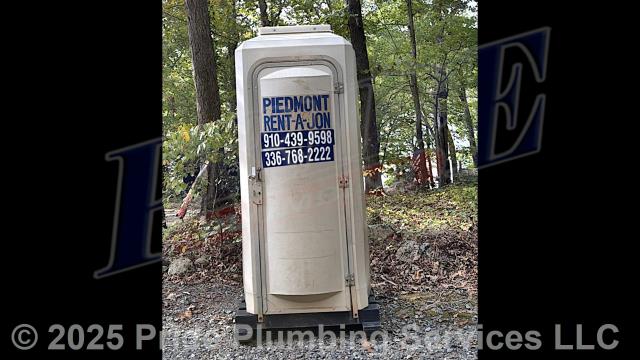 Pride Plumbing came out and delivered one Piedmont Rent-A-Jon work port-a-jon. We emptied, cleaned, and restocked it with toilet paper each week it was in use. (https://piedmontrentajon.us)