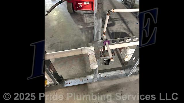 Pride Plumbing came out and roughed-in the PEX water supply, PVC drain, and PVC vent lines for a new construction build.