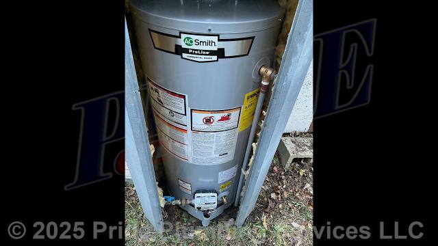 Pride Plumbing came out and replaced a leaking 40-gallon natural gas A.O. Smith GCRL-40 400 water heater with a new 40-gallon natural gas A.O. Smith GCRL-40 400 model with an atmospheric vent. This included removing and disposing of the old water heater along with its electrical wiring, venting, and gas and water supply lines; and installing the new water heater, new ball water shut-off valves, new PEX and stainless steel water supply lines and copper gas supply lines to the water heater connectors, a temperature and pressure (T&P) relief valve, a brass drain valve, atmospheric vent and ensuring the unit was properly vented, and lighting the pilot and adjusting its flame.