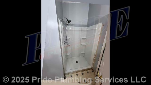 Pride Plumbing came out and 1) removed a bathtub/shower and installed a new 4-piece walk-in unit along with installing a new Delta shower valve with trim (handheld shower head, faucet valve handle and cover, and drain cover), Watco PVC drain, PEX hot and cold water supply lines with shut-offs, and a plastic plumbing access panel along with connecting the new drain and water supply lines to the existing drain and water connections underneath the home; 2) in a guest bathroom, replaced a defective bathtub/shower drain with a new twist and turn drain and replaced the anti-scald cartridge in its Delta shower valve; and 3) in the master and guest bathrooms, installed two bathroom sinks (one new and one reused) and Peerless faucets, hot and cold above-floor braided stainless steel water supply lines, popup assemblies, P-traps, and drain tailpieces.