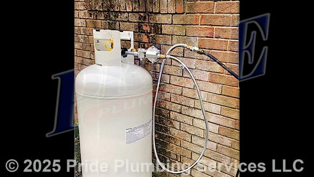 Pride Plumbing came out and replaced a copper gas supply line going to a gas fireplace. After replacing the gas line, we put an air pressure test on it for 15 minutes at 30 psi and it held. We then tested the fireplace for proper operation and there were no issues.