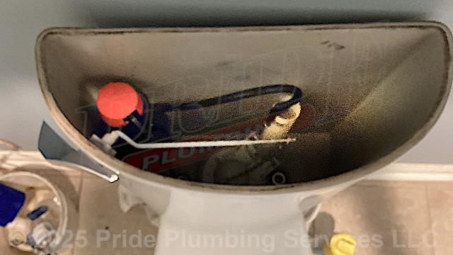 Pride Plumbing came out and performed the following work: 1) removed and replaced a non-working garbage disposal with a new Insinkerator Badger 5 model (this required us to remove the old garbage disposal from its drain and electrical connections, install and mount the new disposal, connect its drain and electrical connections, and test it for leaks and proper operation); and 2) replaced the water fill valve inside a leaking toilet tank with a new Fluidmaster PRO45B model along with its above floor braided stainless steel water supply line.