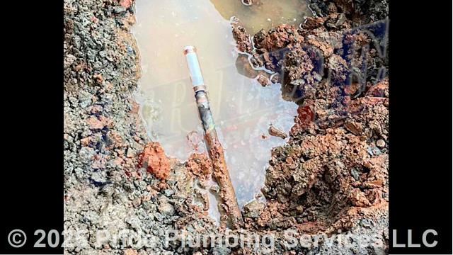 Pride Plumbing came out and capped a leaking copper water pipe underneath an asphalt parking lot. This required us to dig in the parking lot to locate the leak, cut out the leaking section of the outside main water supply line pipe, cap it with new PEX piping and fittings, and cover the area that we dug up (asphalt to be re-laid by others).