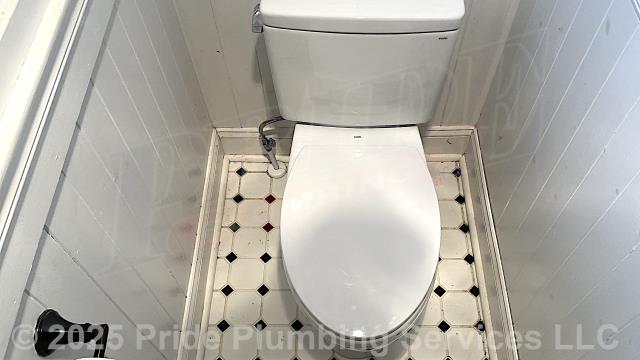 Pride Plumbing came out and replaced a toilet with a new customer-supplied Toto model. This included draining and pulling the old toilet, inspecting and cleaning the flange, replacing the toilet bowl, toilet tank, tank to bowl gasket and bolts, seat, wax ring gasket, toilet bowl bolts, toilet bowl bolt washers, toilet bowl bolt caps, and above-floor stainless steel braided water supply line. Once installed, we tested for leaks and proper operation with no issues.