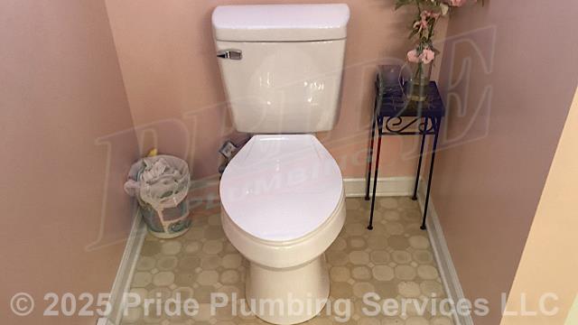 Pride Plumbing came out and performed the following work: 1) installed four customer-supplied bathroom sink faucets with popup assemblies and new P-traps; 2) installed a new customer-supplied kitchen sink faucet; 3) in each of the bathrooms, installed new customer-supplied toilets with new wax ring gaskets, mounting bolts and braided stainless-steel water supply lines; and 4) tested all repairs and newly installed fixtures for leaks and proper operation.
