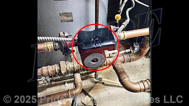 Pride Plumbing came out to replace a Grundfos recirculating pump. After turning off the water to the building and power to the pump, we removed the old recirculating pump from the water line and installed a new Grundfos pump. We then turned the water back on and tested for leaks. We wired in the power whip, restored power to the recirculating pump, and tested it for proper operation.