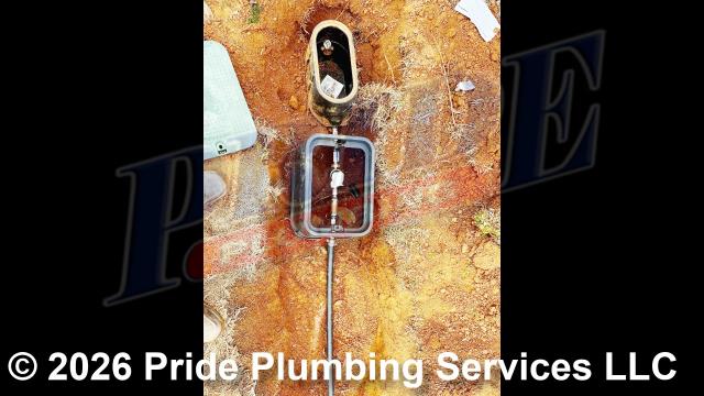 Pride Plumbing came out and: 1) trenched a ditch from an existing water meter to the house to expose and remove the outside main water supply line; 2) installed a new 1-inch black roll and PEX outside main water supply line from the water meter to the house along with installing tracer wire; 3) connected the new water line to an existing water line connection under the house and installed a ball valve main water cut off in the crawlspace; 4) installed a new pressure reducing valve (PRV), ball water shutoff valve, and check valve at the water meter in the meter box; 5) tested the new water line for leaks and working order; and 6) backfilled and tamped the ditch after the work was completed and approved by Richmond County’s Inspection Department.