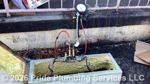 Pride Plumbing came out and inspected and tested two Zurn Wilkins 950XLT reduced pressure zone (RPZ) backflow assemblies. We tested the backflows, and they both passed inspection. Pride Plumbing filed the appropriate certification paperwork with the appropriate agencies.
