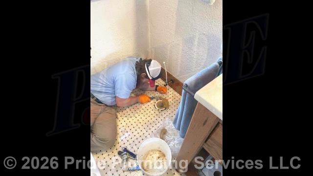 Pride Plumbing came out and replaced a toilet with a cracked tank with a new Gerber Viper model. This included draining and pulling the old toilet, inspecting and cleaning the flange, replacing the toilet bowl, toilet tank, tank to bowl gasket and bolts, seat, wax ring gasket, toilet bowl bolts, toilet bowl bolt washers, toilet bowl bolt caps, and above-floor stainless steel braided water supply line. Once installed, we tested for leaks and proper operation with no issues.