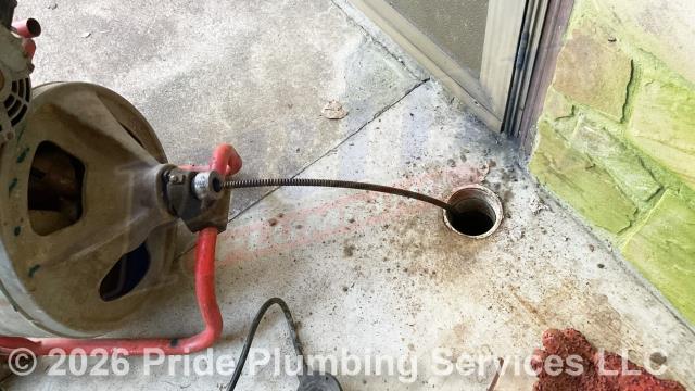 Pride Plumbing was called out for sewage backing up into the home. We used a sewer machine at an outside cleanout and cleared a blockage in the main outside sewer septic drain line. We tested multiple fixtures for proper drainage with no issues.