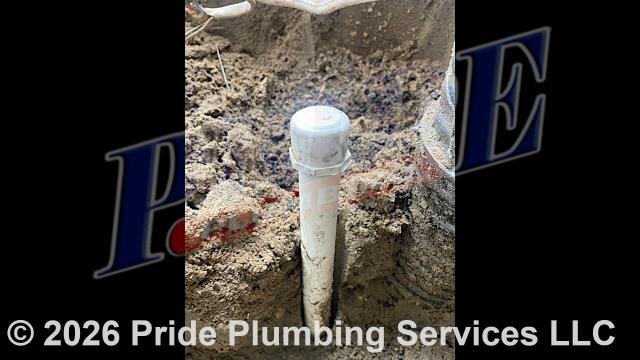 Pride Plumbing was called out for an irrigation line repair. When we arrived, the customer already had the irrigation line exposed and the water turned off. He asked if we would cut it and cap it. So, we removed the line with three irrigation heads on it and then capped it with a PVC cap. We turned the water back on and tested for leaks with no issues. We also provided a cost estimate to trench a ditch from the water meter to the home and replace the black roll main outside water supply line with new black roll and PEX piping and fittings along with installing a new pressure reducing valve (PRV) and ball water shutoff valve at the water meter.