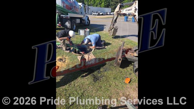 Pride Plumbing came out and performed the following work: 1) called in our pumping truck and pumped out the building's septic tank; 2) pulled and replaced two non-working sewage grinder pumps with two new Liberty Omnivore LSG202M grinder pumps; 3) reinstalled the pumps' floats; and 4) tested the new pumps for proper operation with no further issues.