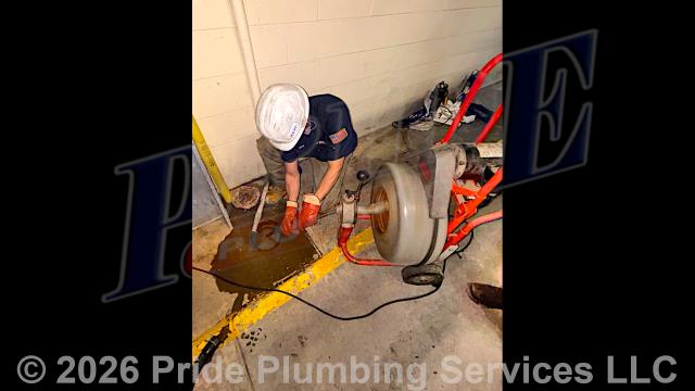 Pride Plumbing came out and ran a large Rigid 750 auger drain clearing machine, clearing up to fourteen interior drain lines, jetting each line with 3,000-4,000 PSI per the building blueprints provided to us by StarPet.