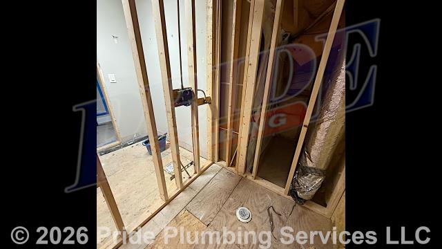 Pride Plumbing came out and performed the following work: 1) demoed a bathroom in order to perform a remodel of its plumbing; and 2) installed new PVC drain piping and PEX water piping for a toilet, tile walk-in shower, and dual-basin bathroom sink vanity (this required us to cut out a section of flooring in order to run the new water supply lines).