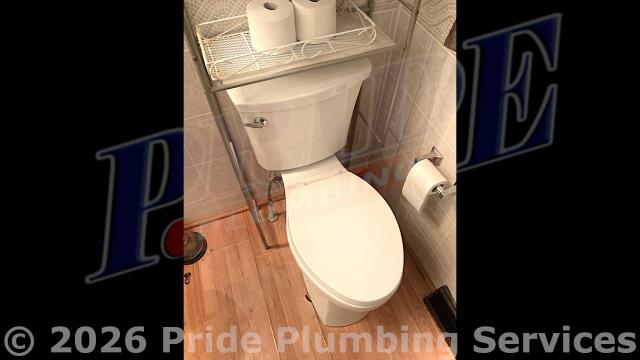 Pride Plumbing came out and replaced two toilets with two new customer-supplied Kohler models. This included 1) draining and pulling the old toilets, and inspecting and cleaning the flanges; 2) replacing the toilet bowls, toilet tanks, tank to bowl gaskets and bolts, seats, wax ring gaskets, toilet bowl bolts, toilet bowl bolt washers, toilet bowl bolt caps, and above-floor stainless steel braided water supply lines; and 3) caulking and sealing around the bottom of each toilet. Once installed, we tested both units for leaks and proper operation with no issues.