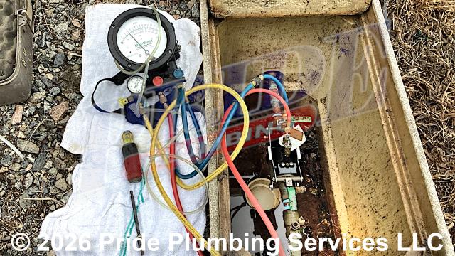 Winston-Salem, NC - Pride Plumbing came out and replaced the handles on a Zurn Wilkins reduced pressure zone (RPZ) backflow assembly's ball shutoff valves. We then inspected and tested the backflow, and it passed. Pride Plumbing then filed the backflow’s certification paperwork with the appropriate agencies.