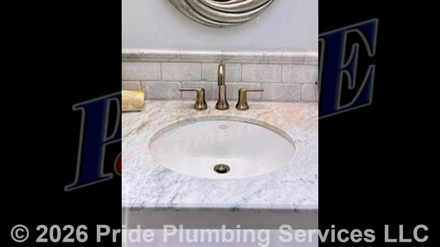 Pride Plumbing came out, and after shutting off the water, replaced a leaking bathroom sink faucet with a new customer-supplied model (this included removing the old faucet, mounting the new faucet, and replacing the hot and cold water shut-off valves and above-floor braided stainless-steel water supply lines underneath the sink). We also replaced the bathroom sink's P-trap and a shower head. We then turned the water back on and tested for leaks and proper operation of all repairs with no issues.