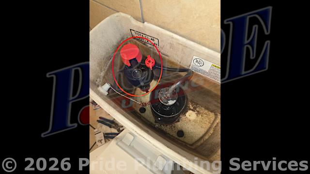 Pride Plumbing was called out for a clogged downstairs bathtub/shower drain, a Kohler toilet that wouldn't flush properly, and a broken upstairs 3-handle bathtub/shower valve handle. First, we removed the downstairs bathtub/shower's stopper and cleaned out a hair clog. Next, we replaced the toilet tank's water fill valve. And lastly, we removed and replaced the upstairs bathtub/shower valve with a new Gerber 3-handle model. We tested all repairs for leaks and proper operation with no further issues.