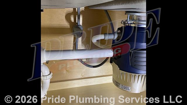 Upon arrival, Pride Plumbing began by carefully installing a customer-provided dishwasher, ensuring it was securely positioned and connected to the existing plumbing. Next, we installed a garbage disposal, making sure all connections were tight and secure, adding an air admittance valve. Following this, we installed a customer-provided kitchen sink faucet, ensuring it was properly aligned and connected. To complete the installation, we used an inch and a half trap from our truck stock, along with a glued female trap adapter and a 2x1 1/2x 2 PVC Tee. Each component was meticulously installed to ensure a seamless and functional kitchen setup.
