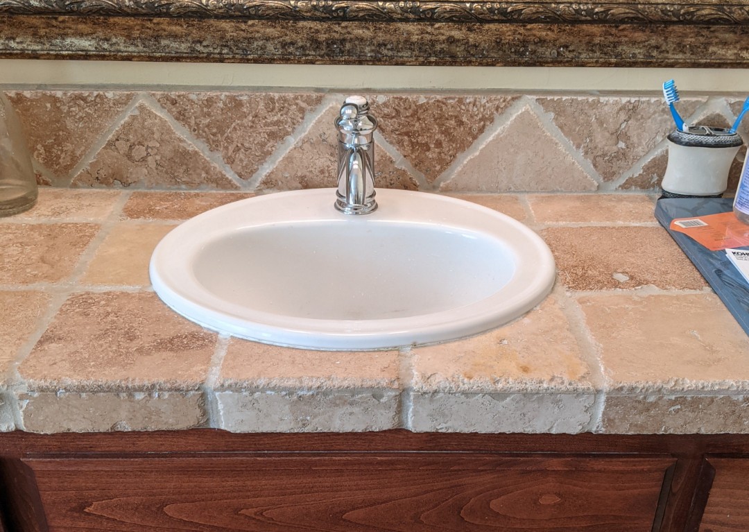 Installed a pair of customer supplied Kohler Fairfax bathroom lavatory faucets in Atascadero.