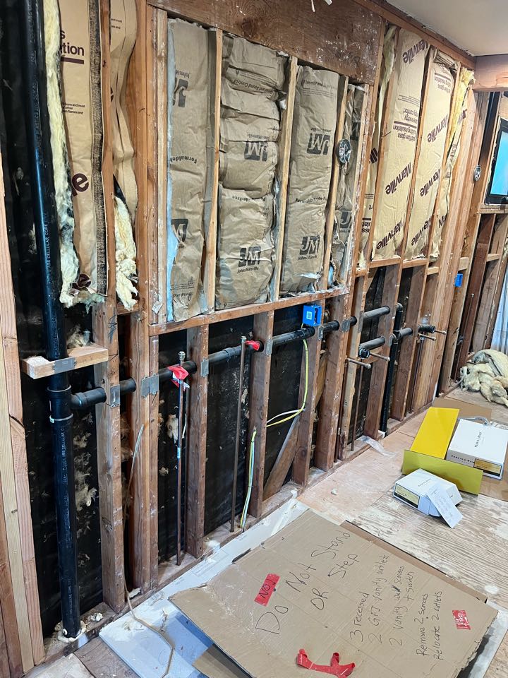 Need to give an estimate on a full bathroom remodel/picking up the pieces from another company