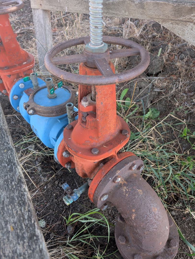 inspected a Wilkins 375 RP backflow preventer assembly in Cambria.