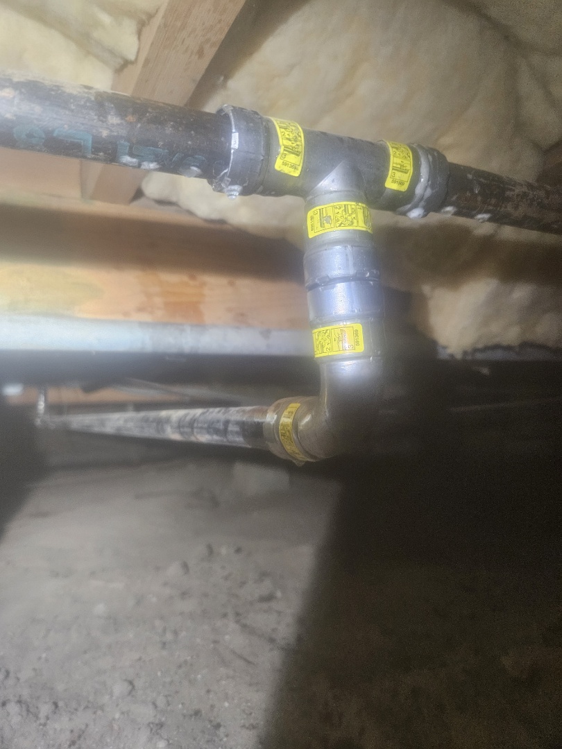 Ran new 3/4 gas line to range