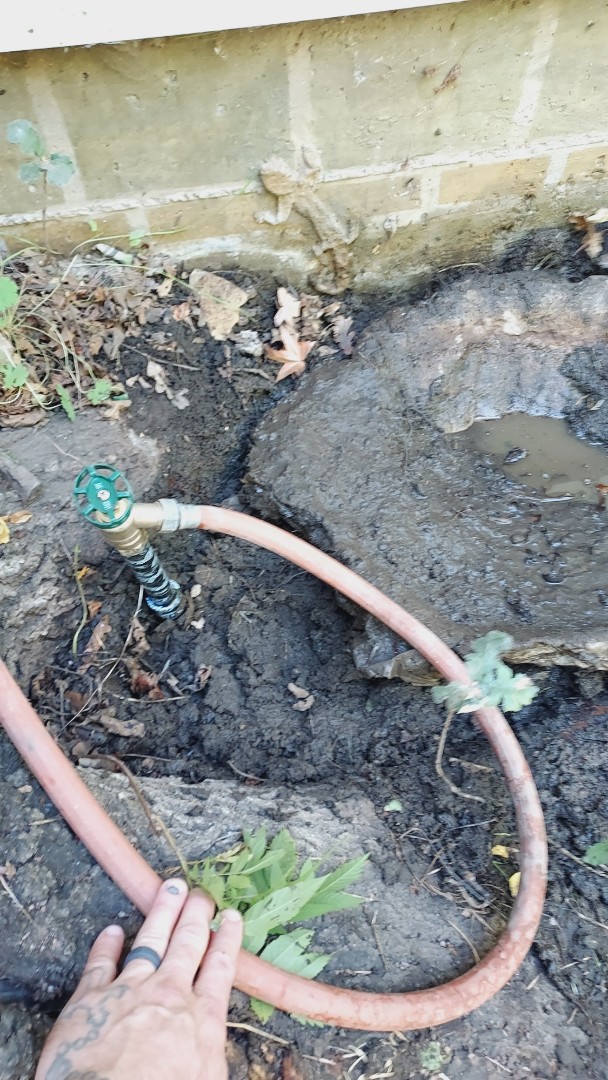 Repaired leaking hose there