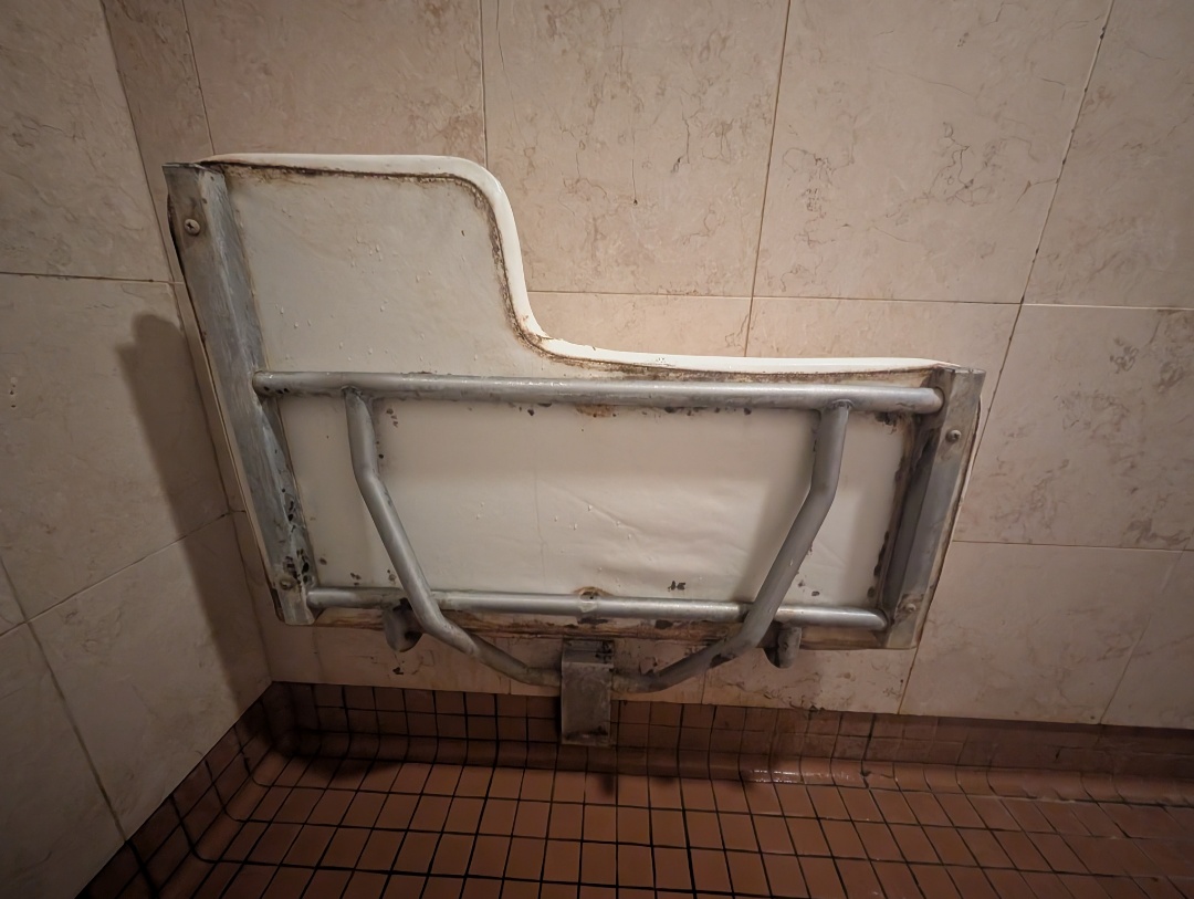 Repair of an ADA shower seat in Paso Robles.  