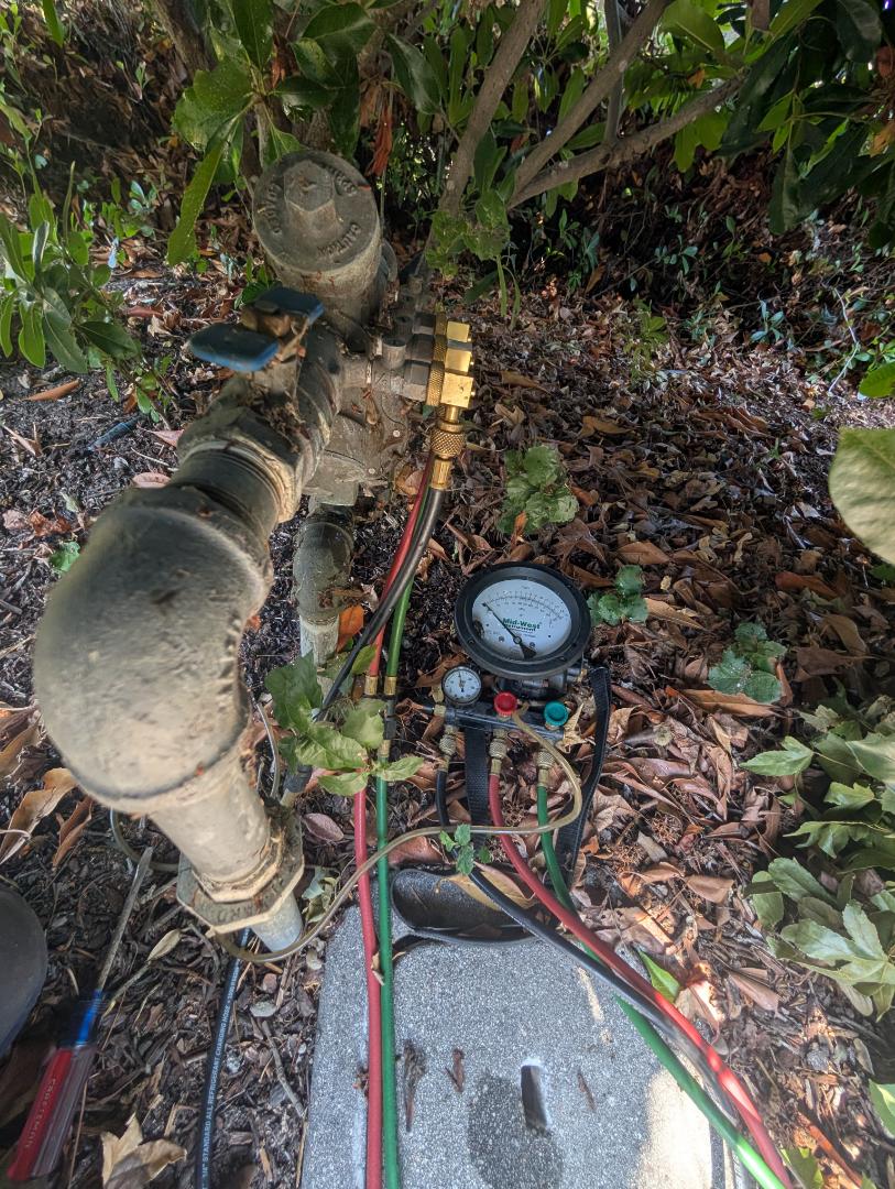 Tested a Wilkins 975xl RP backflow preventer assembly in San Luis Obispo.   Tested a Wilkins 975xl RP backflow preventer assembly in San Luis Obispo.