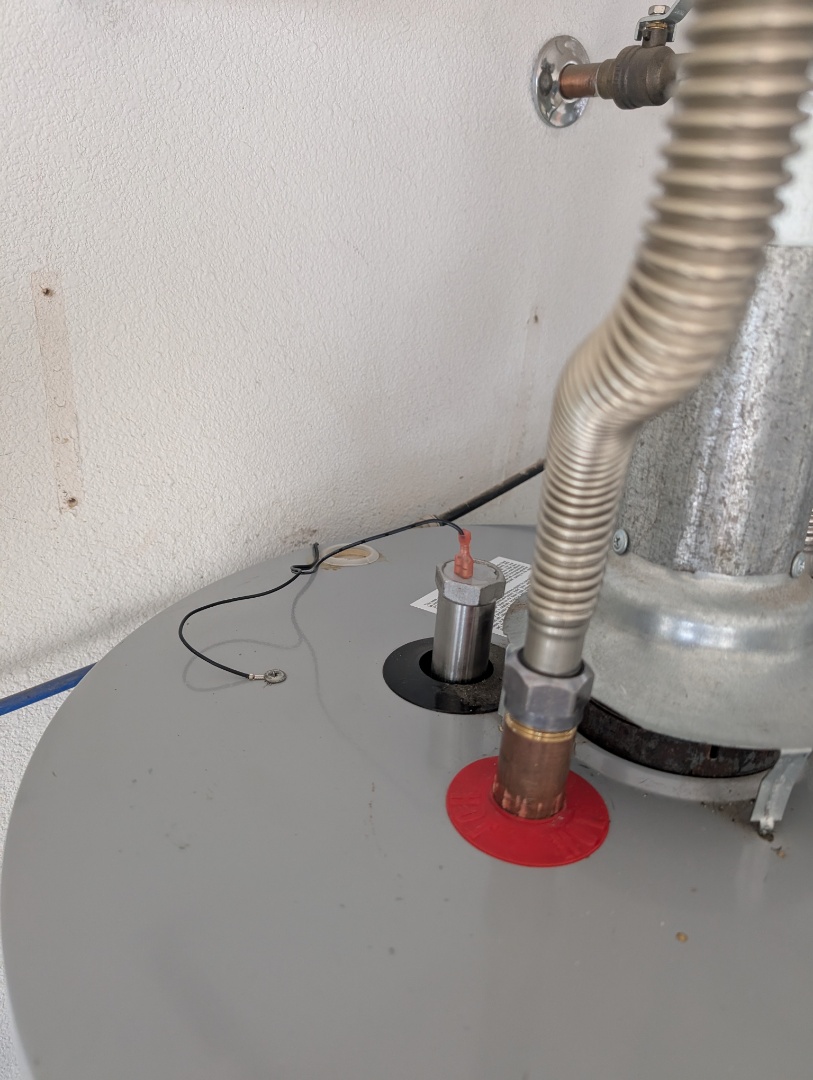 installed an electric anode rod in Templeton. installed an electric anode rod in Templeton.