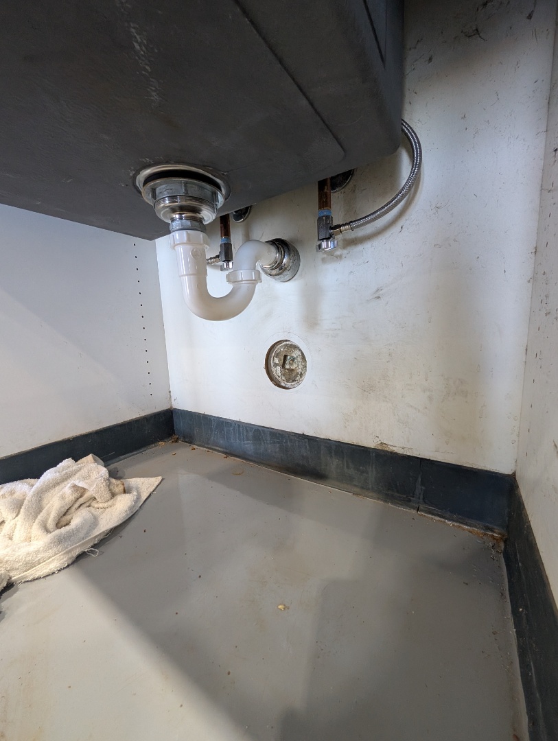 hooked up a utility sink at the airport in Paso Robles.  