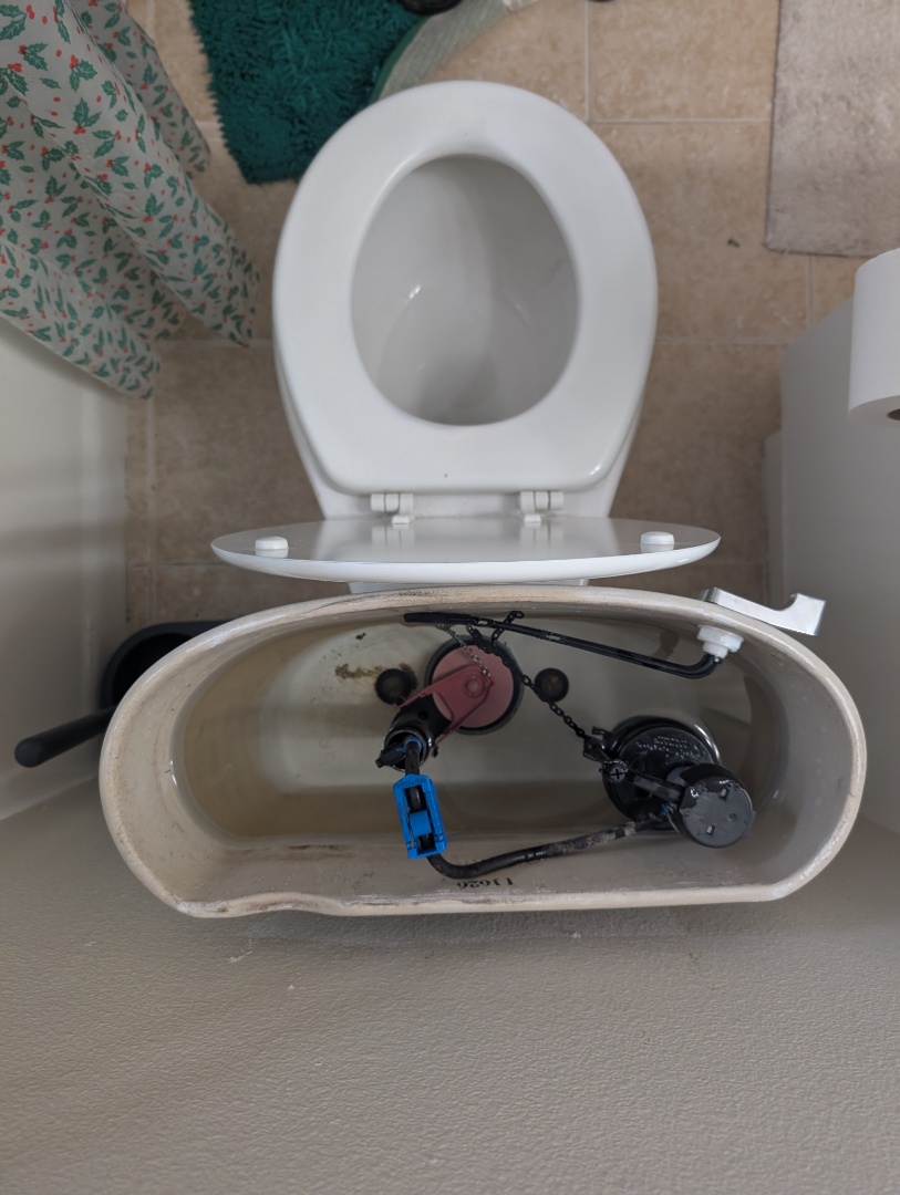 Repaired several toilets with new fill valves and flappers in Paso Robles.  